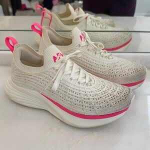 APL Cream and Pink Women's Athletic Shoes